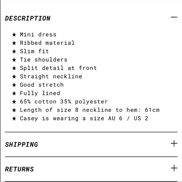 Buxton Mini Dress Black Princess Polly NWOT - Picture 6 of 12